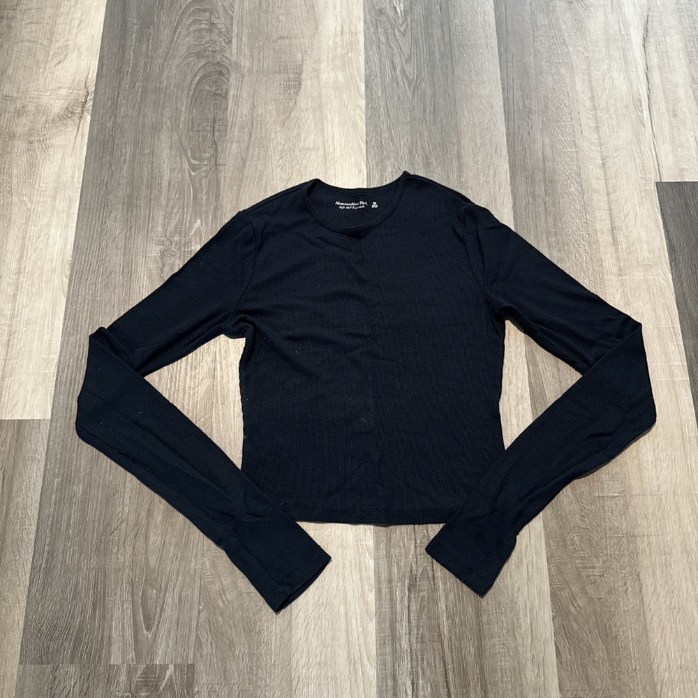 Abercrombie & Fitch Navy Ribbed Top